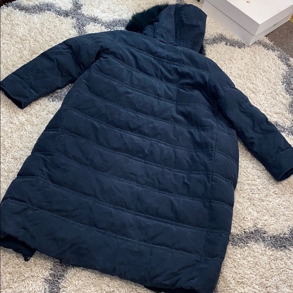 Fox fur trim / down feather winter coat - Picture 6 of 6